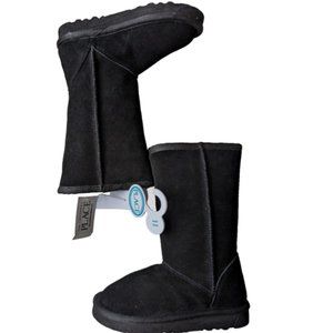The Children's Place Girls Chalet Boot Furry Lined Winter Boot Black 11 …
